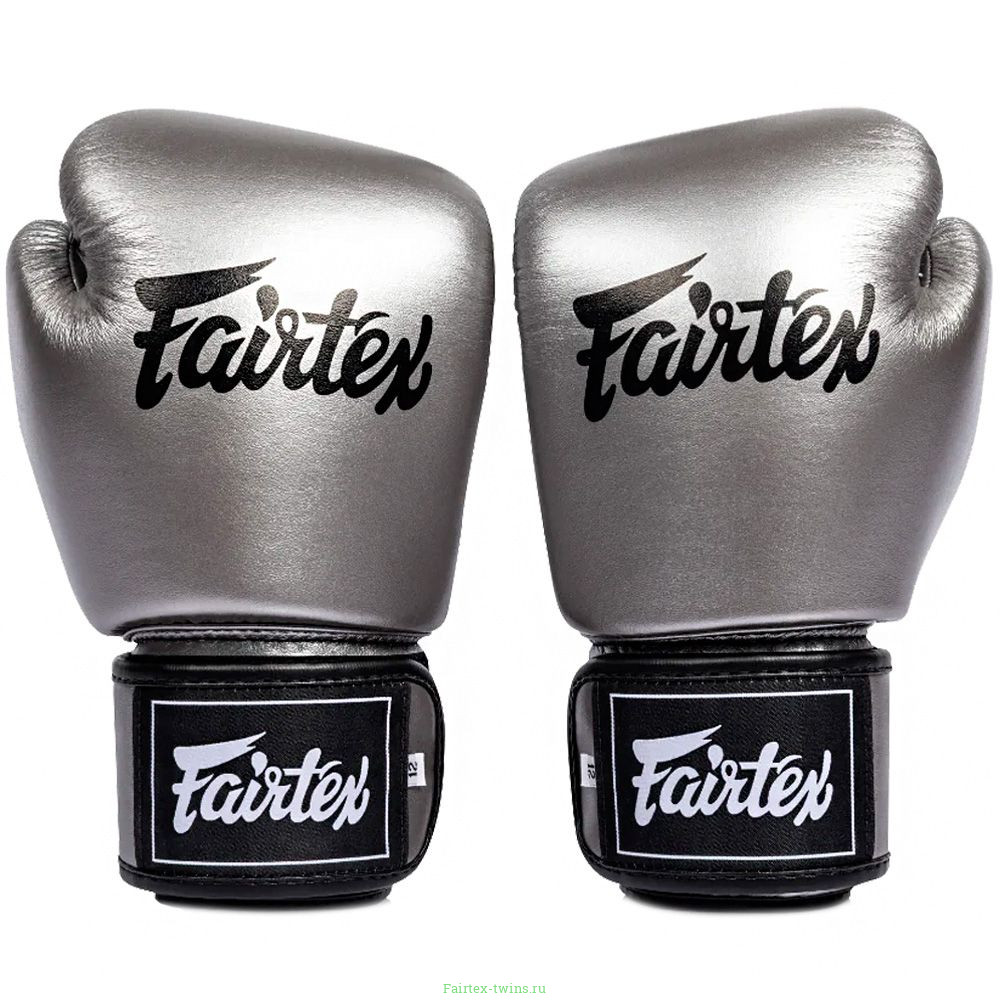 Боксерские перчатки Fairtex BGV1C-PLUS gun metallic 14 oz