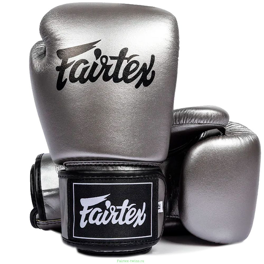 Боксерские перчатки Fairtex BGV1C-PLUS gun metallic 14 oz