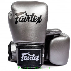 Боксерские перчатки Fairtex BGV1C-PLUS gun metallic 14 oz