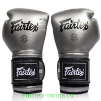Боксерские перчатки Fairtex BGV9C-PLUS gun metallic 10 oz