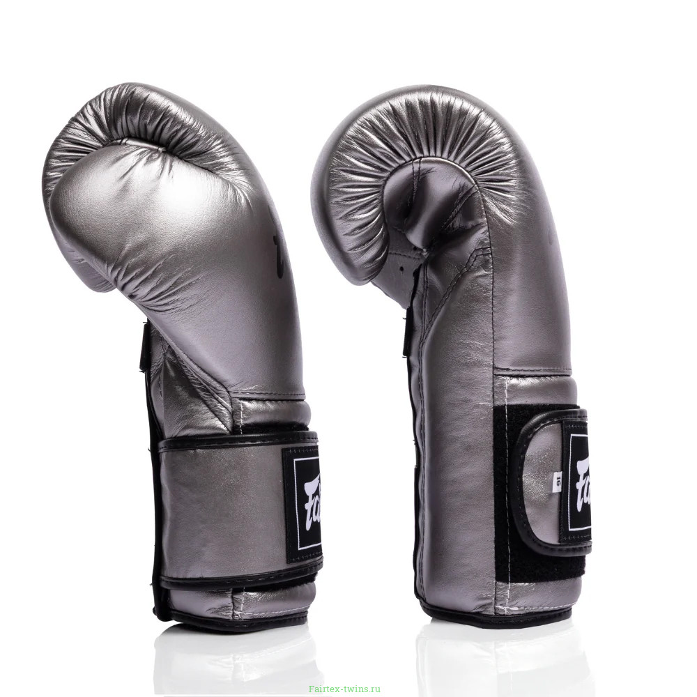 Боксерские перчатки Fairtex BGV9C-PLUS gun metallic 12 oz