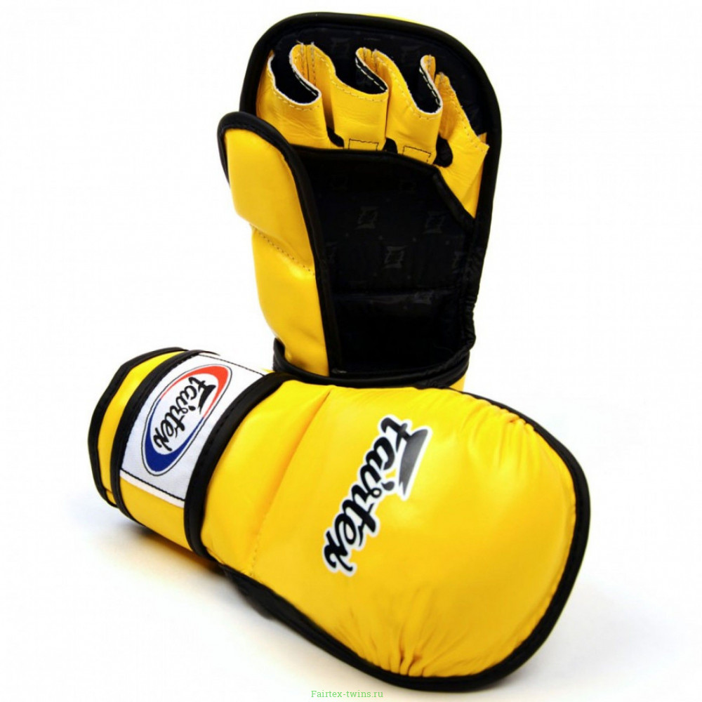 Перчатки для ММА Fairtex FGV15 yellow XL
