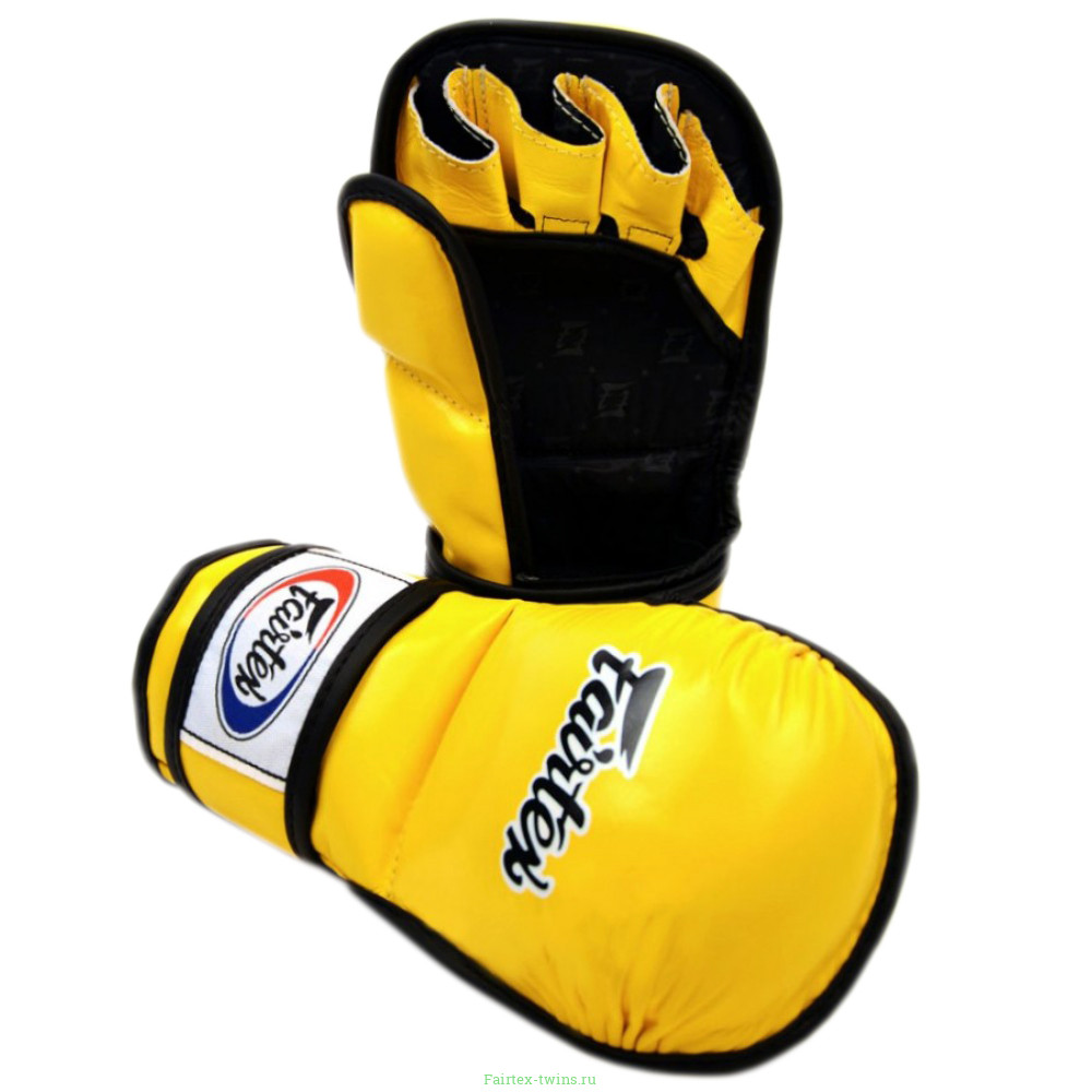 Перчатки для ММА Fairtex FGV15 yellow XL