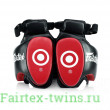 Тренерские накладки для Лоу Кика Fairtex TP5 black red