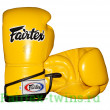 Боксерские перчатки Fairtex BGV6 yellow 12 oz