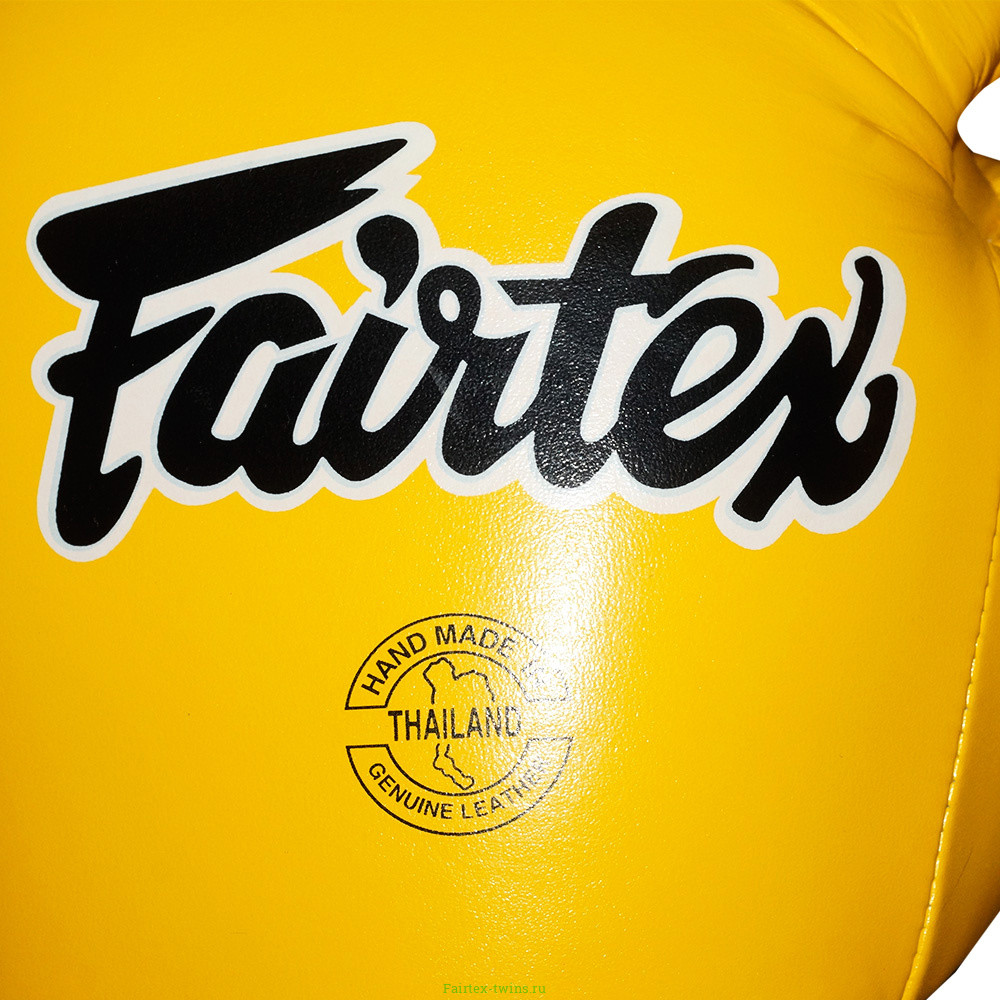 Боксерские перчатки Fairtex BGV6 yellow 12 oz
