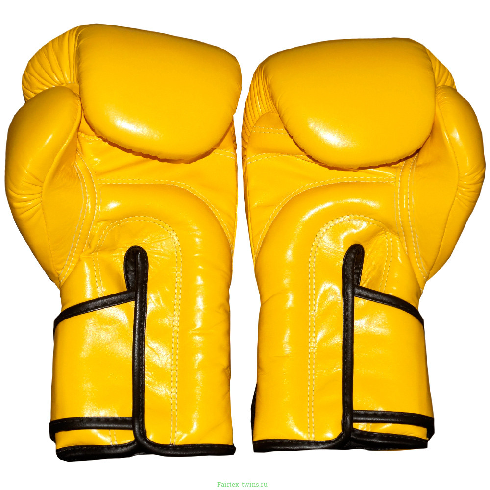 Боксерские перчатки Fairtex BGV6 yellow 16 oz