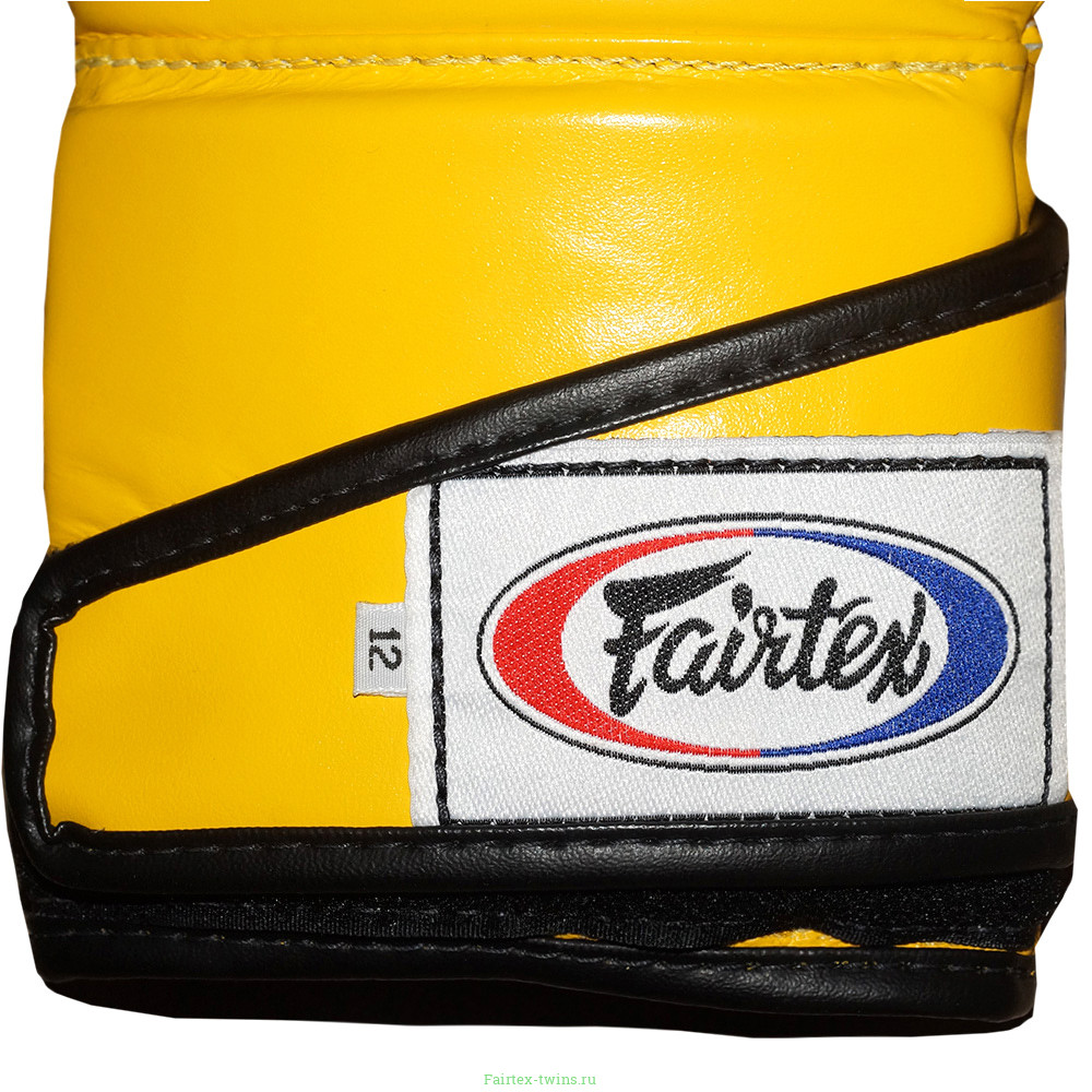 Боксерские перчатки Fairtex BGV6 yellow 16 oz