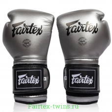 Боксерские перчатки Fairtex BGV9C-PLUS gun metallic 16 oz
