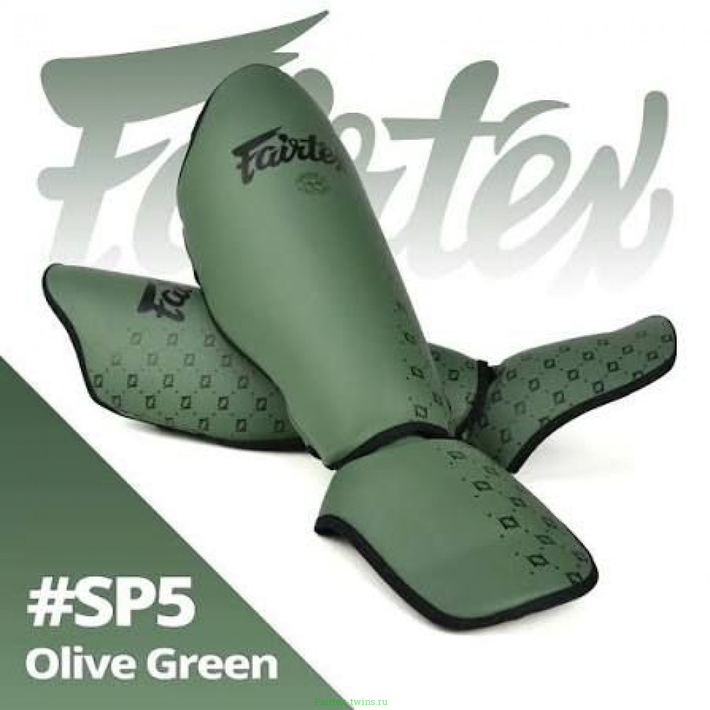 Защита голени Fairtex SP5 oliva green XL