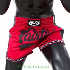Шорты для бокса Fairtex BS1703 (красно-черные) 3XL