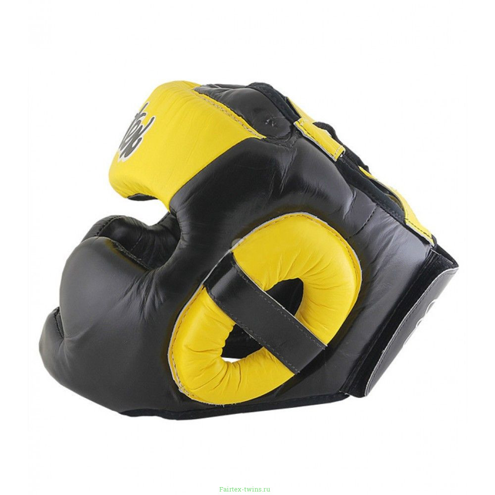 Шлем Fairtex HG13 black yellow (Full Head) L