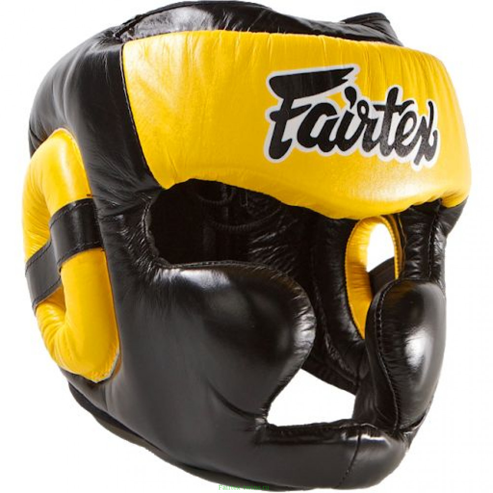 Шлем Fairtex HG13 black yellow (Full Head) M