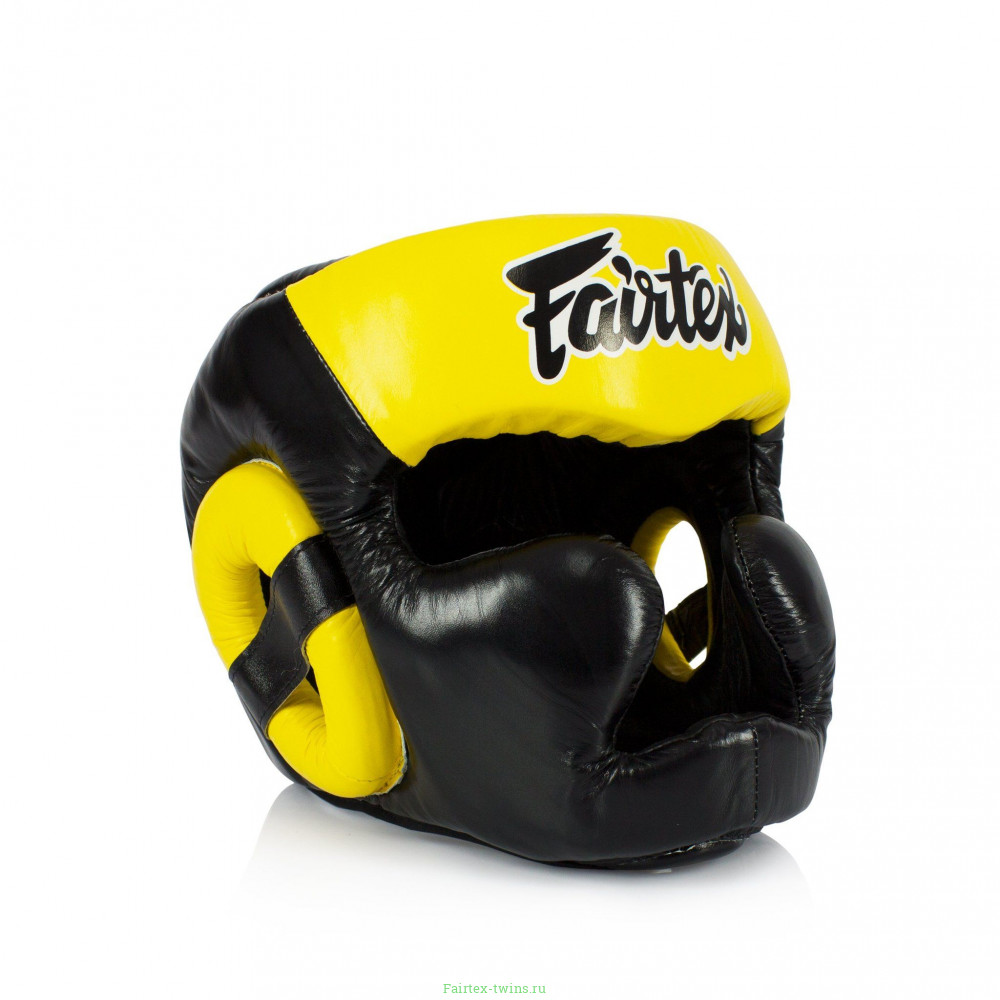 Шлем Fairtex HG13 black yellow (Full Head) M