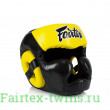 Шлем Fairtex HG13 black yellow (Full Head) M
