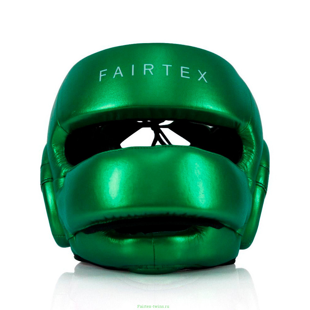 Шлем с бампером Fairtex HG17 green L