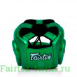 Шлем с бампером Fairtex HG17 green M