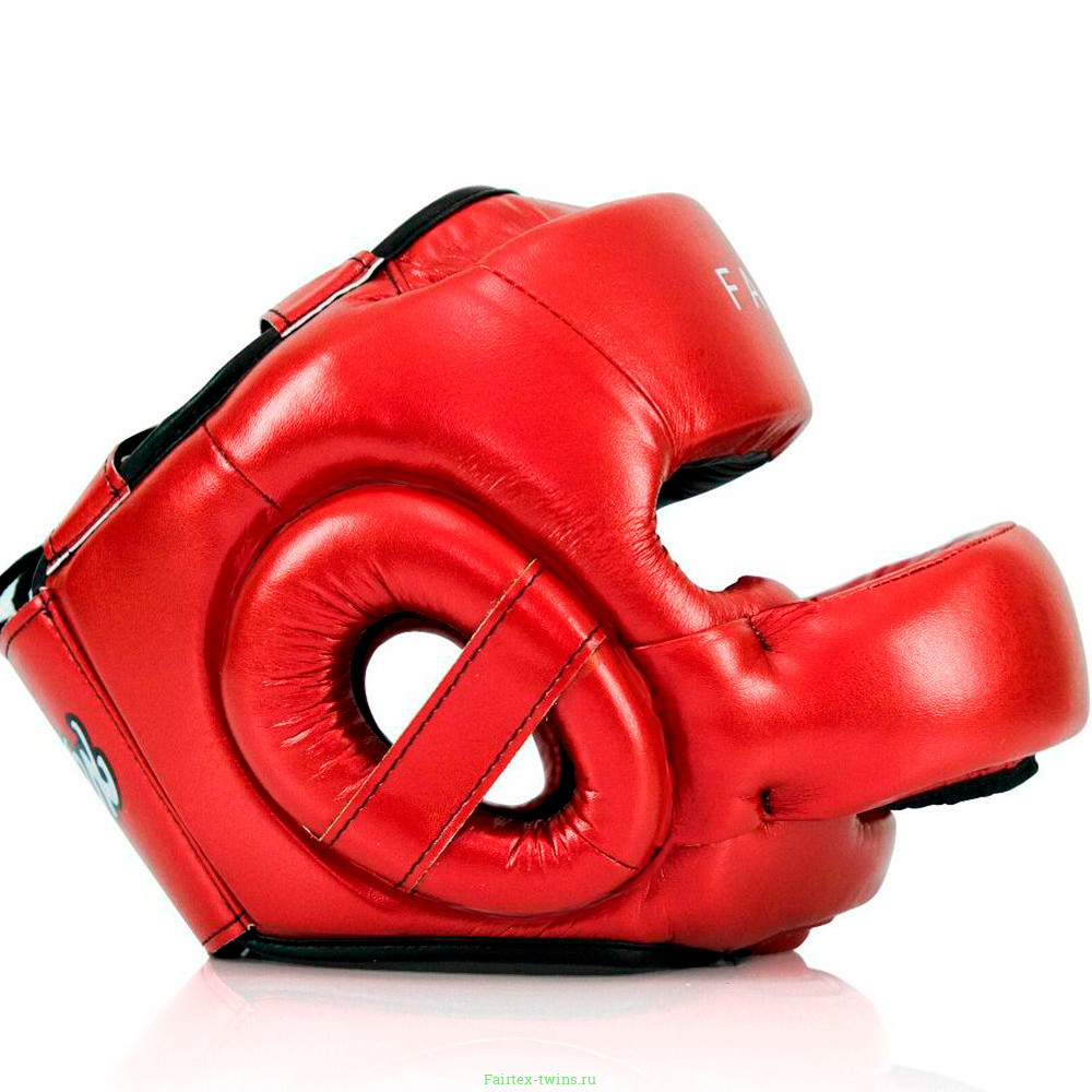 Шлем с бампером Fairtex HG17 red L