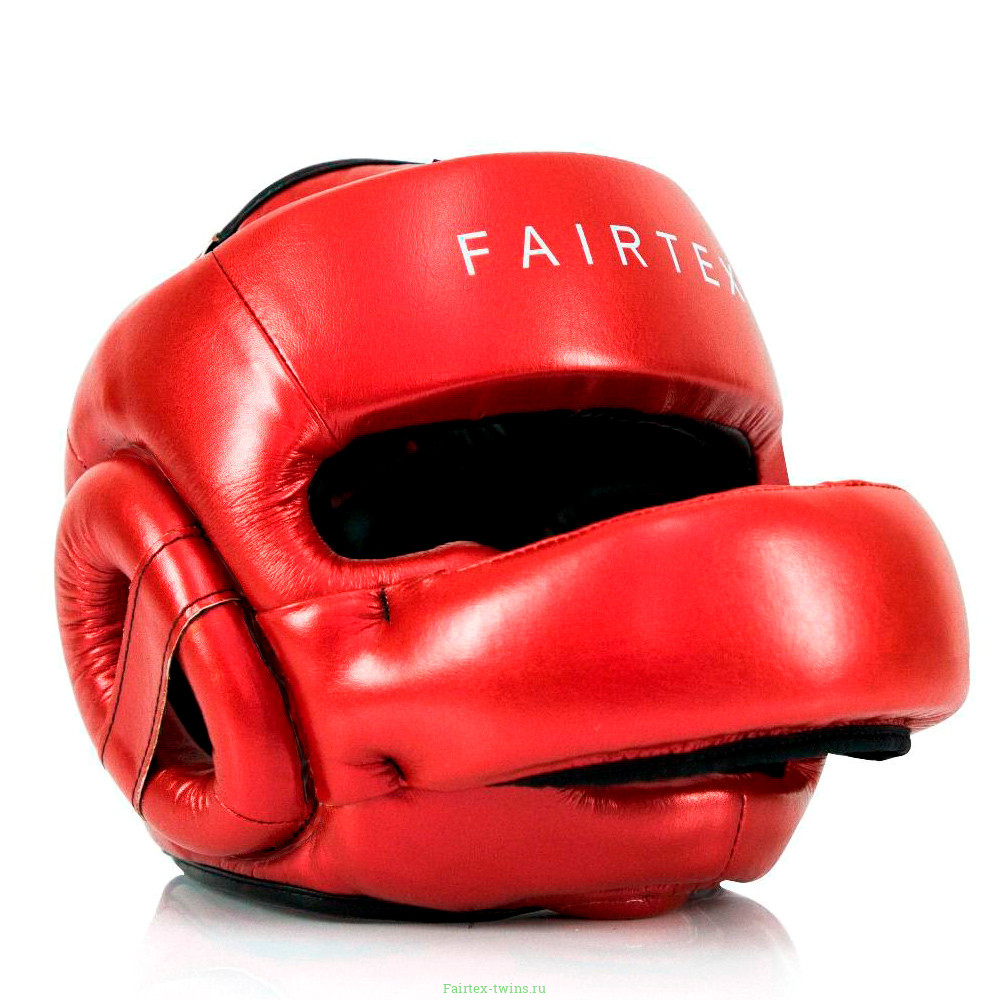 Шлем с бампером Fairtex HG17 red L
