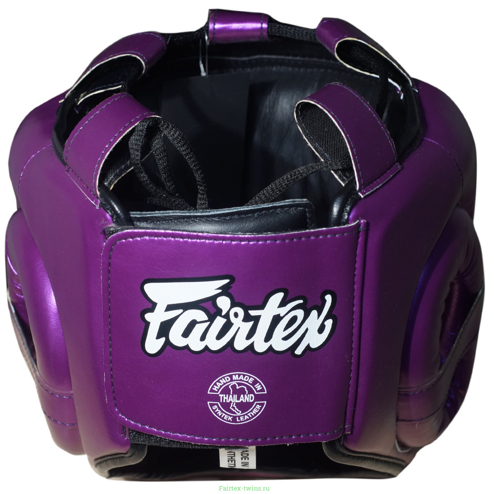 Шлем с бампером Fairtex HG17 violet L