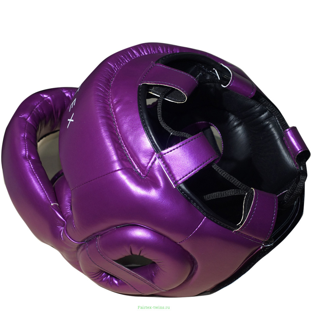Шлем с бампером Fairtex HG17 violet L