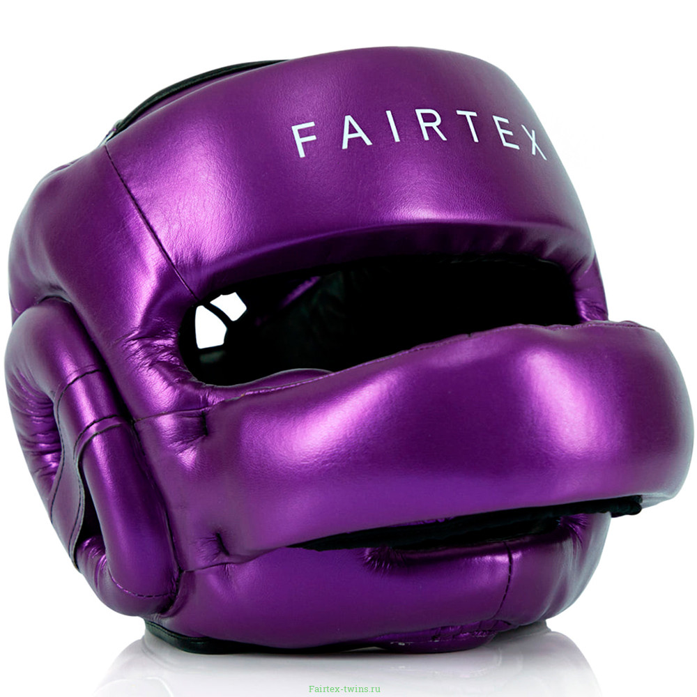 Шлем с бампером Fairtex HG17 violet L