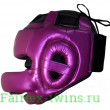 Шлем с бампером Fairtex HG17 violet M