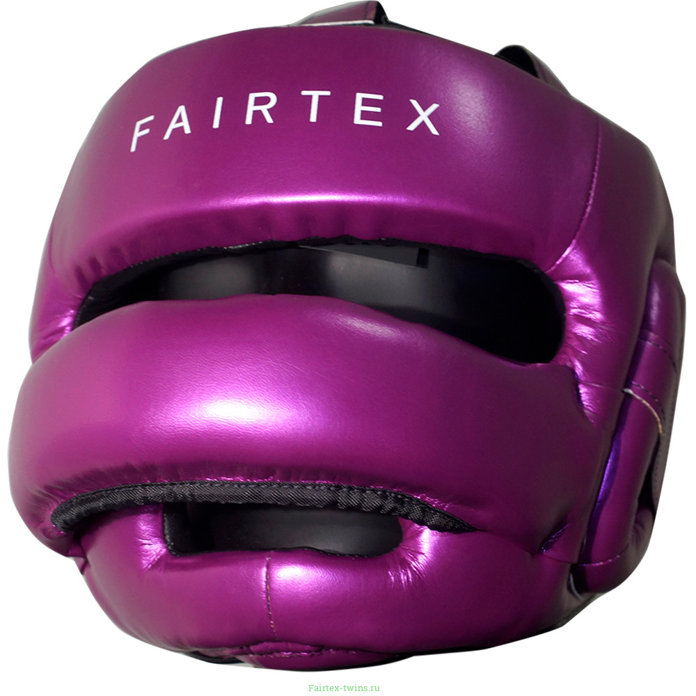 Шлем с бампером Fairtex HG17 violet XL
