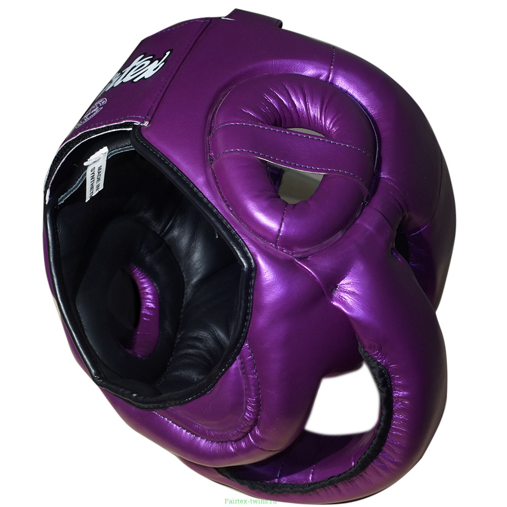 Шлем с бампером Fairtex HG17 violet XL