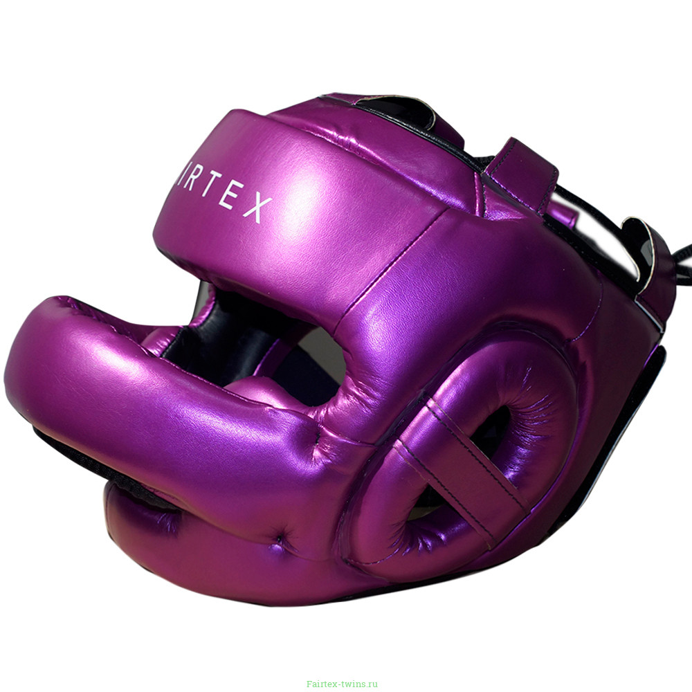 Шлем с бампером Fairtex HG17 violet XL
