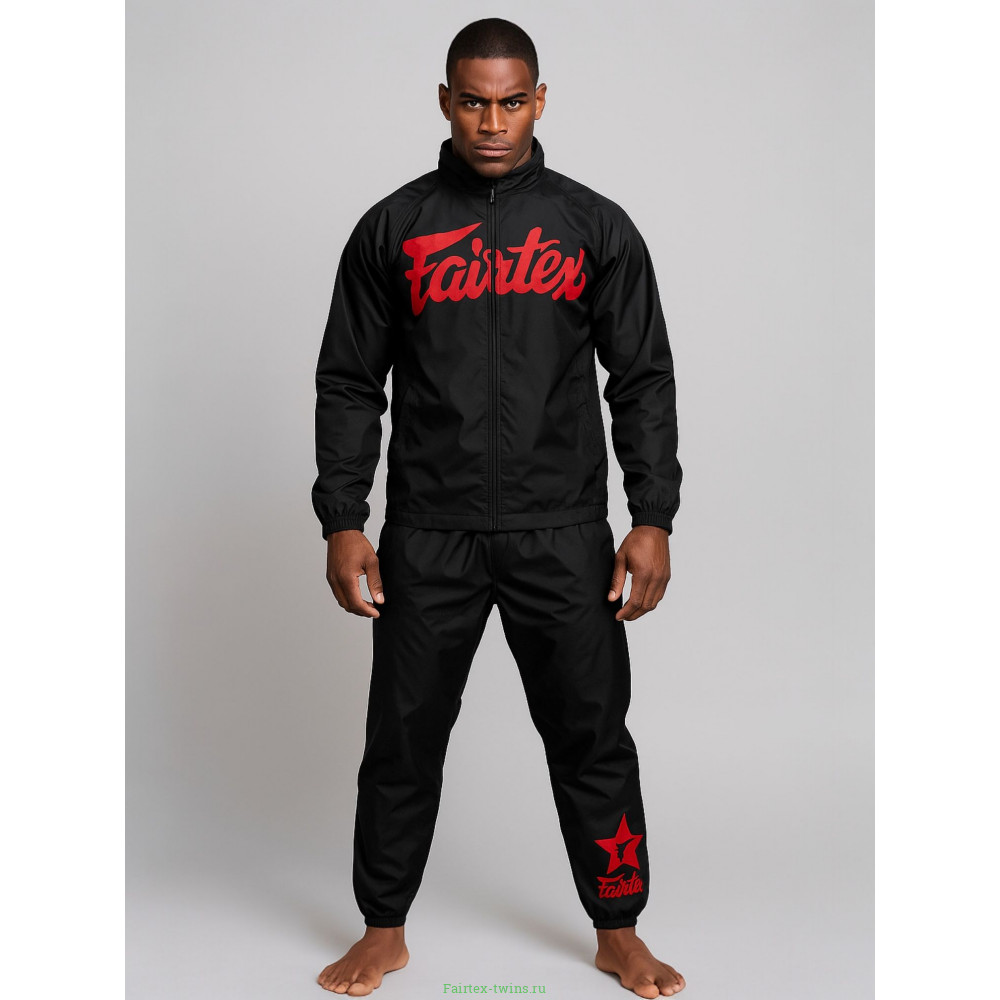 Костюм сауна Fairtex VS3 black red 2XL