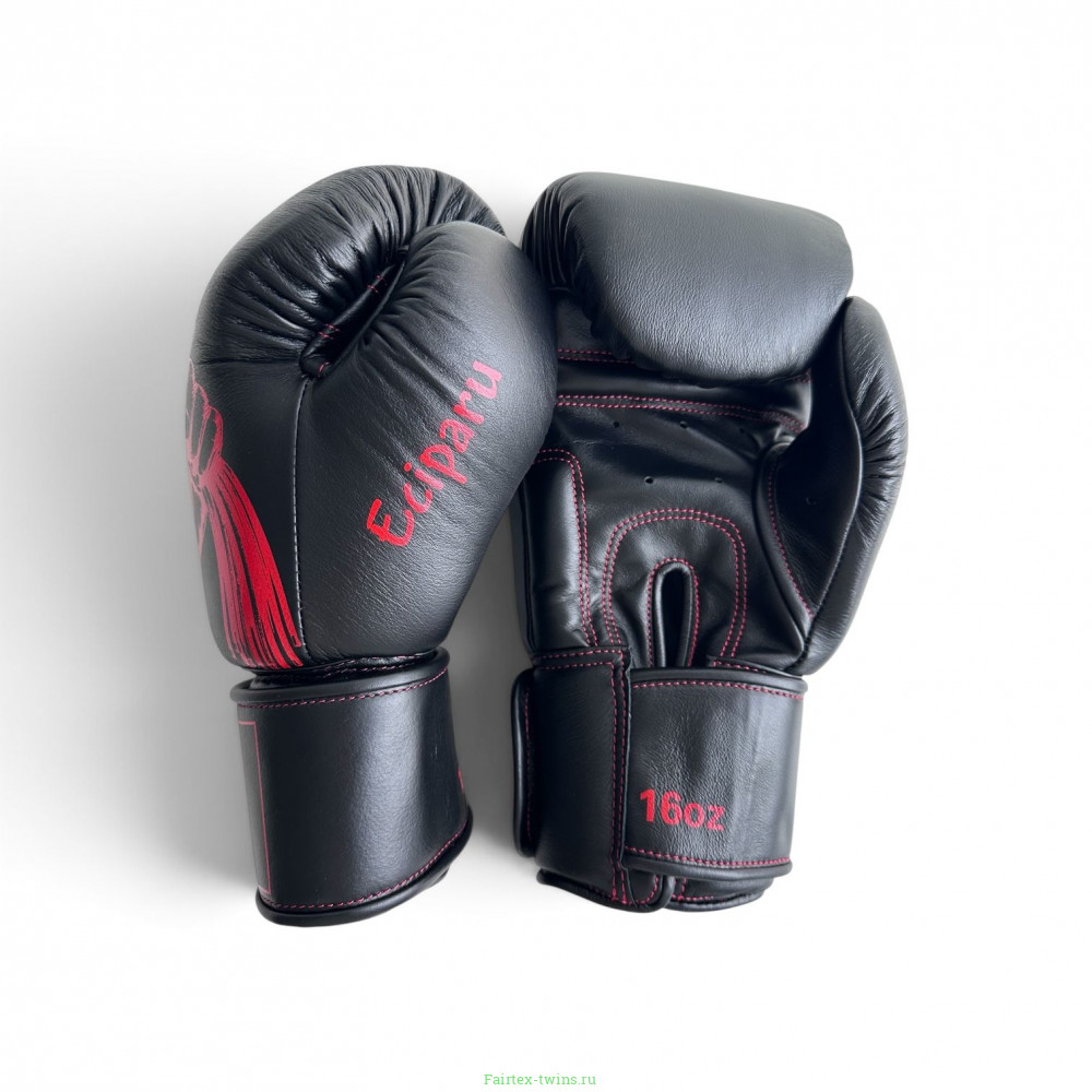 Боксерские перчатки Ecipa BGV8 black 10 oz (Натуральная Кожа)