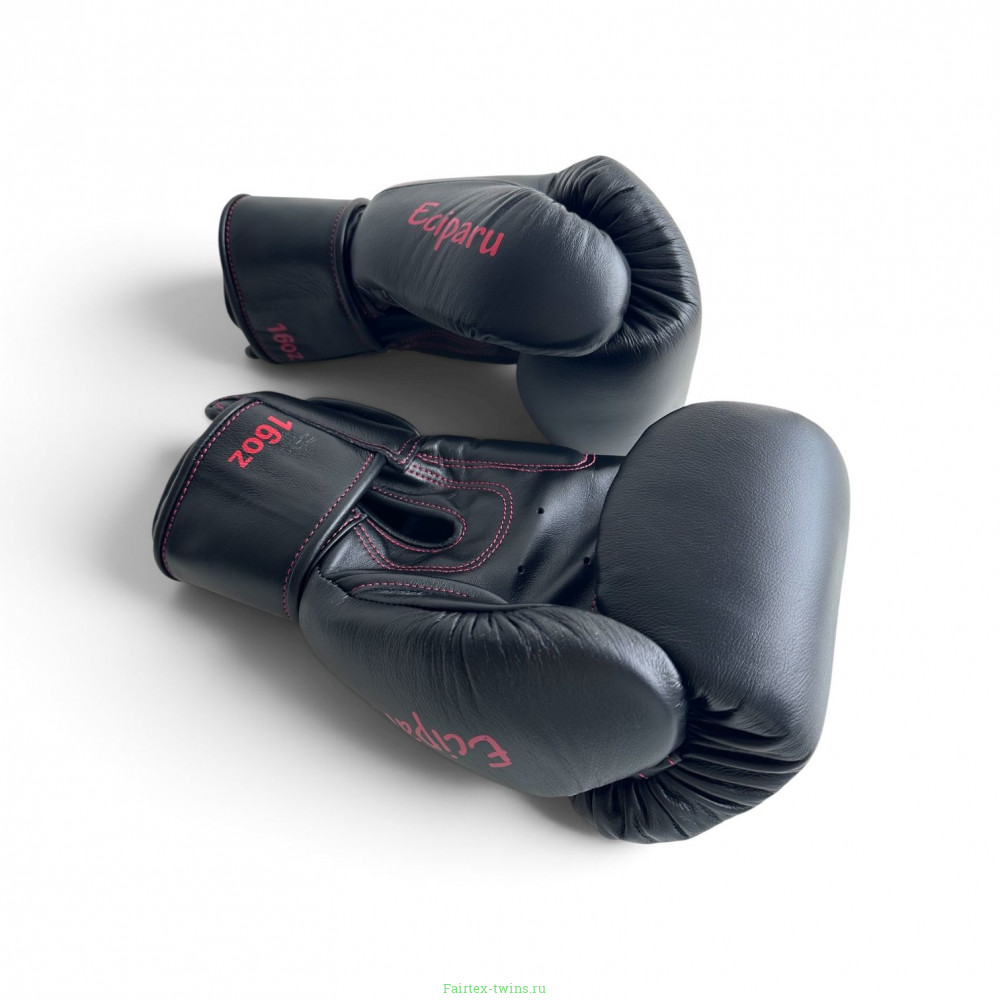 Боксерские перчатки Ecipa BGV8 black 12 oz (Натуральная Кожа)